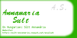 annamaria sult business card